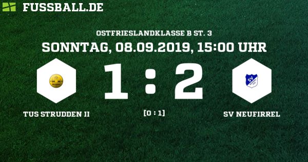 Sv Neufirrel Siegt Im Topspiel In Friedeburg