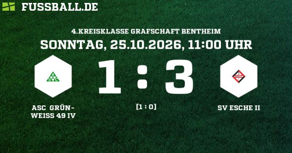 Kann SV Esche II den Erfolgstrend weiter fortzsetzen?