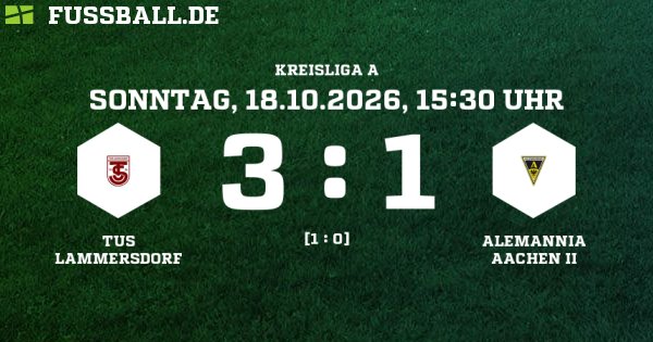 TSV Alemannia Aachen II in guter Form